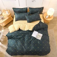 New Comfortable Soft Skin-friendly Cotton Aloe Vera Cotton Four-piece Set Active Cotton Bedding Sheet Quilt Cover 3