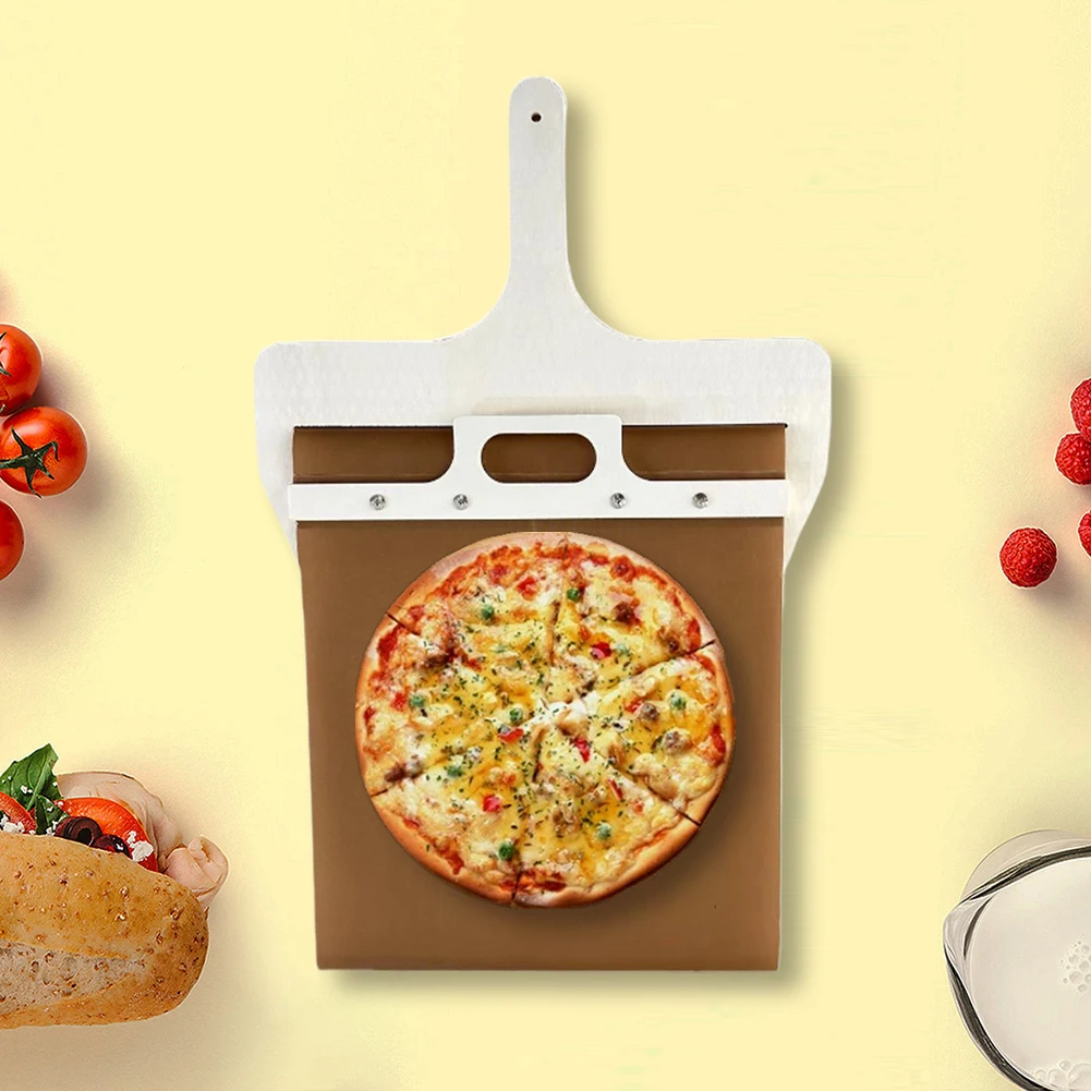 Sliding Pizza Peel Shovel Removable Wooden Handle Pizza Spatula For Kitchen Oven Baking Cake Dessert Glide Plate Baking Tools pizza peel pizza bakeware
