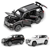 1/32 TOYOTA Land Cruiser LC300 SUV Miniature Diecast Toy Car Model Sound & Light Doors Openable Collection Gift For Boy Children 2