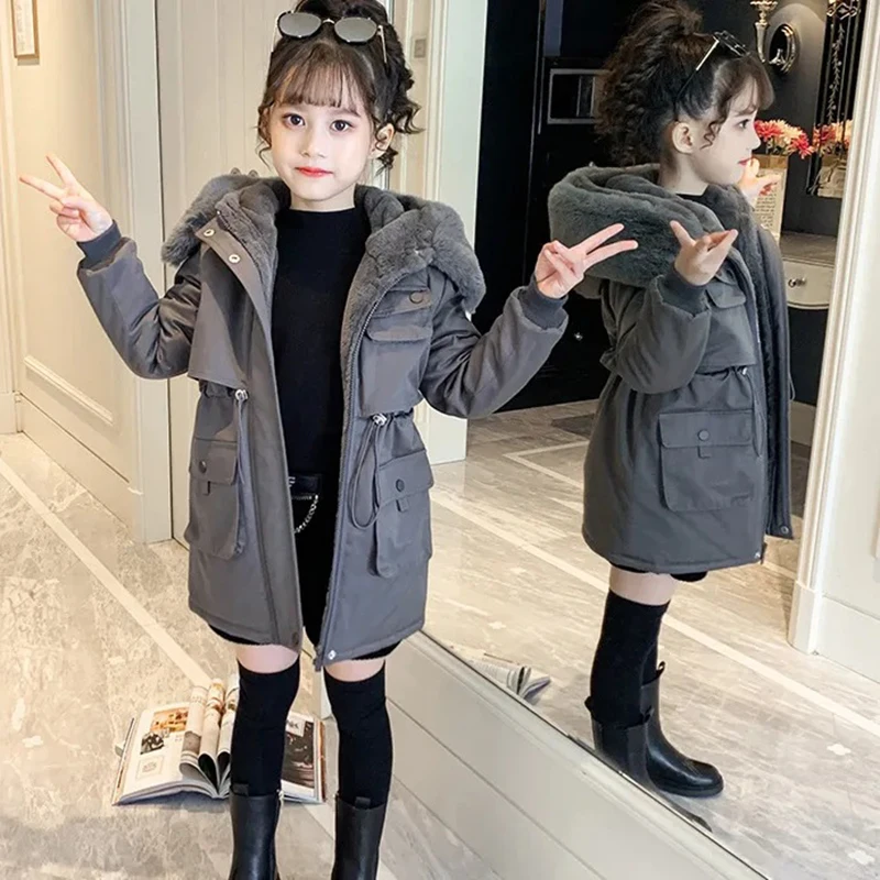 Girls Coat Winter Jacket Parka Snowsuit for 5-14 Years