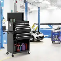 8-Drawer High Capacity Rolling Tool Chest, Removable Cabinet Storage Tool Box with Wheels & Drawers, Detachable Toolbox Lock 2