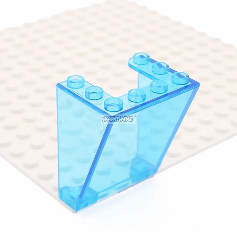 MARUMINE 5PCS 앞 유리 3x4x4 유리 창 MOC 블록 자동차 부품 조립 72475 4872 호환 크리 에이 티브 벽돌 부품 Pannel MOC