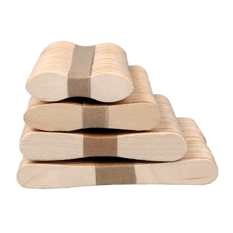 50/100Pcs Wood Ice Cream Popsicle Stick Summer Homemade Ice Cream Spoon DIY Hand Craft Stick Popsicle Accessories