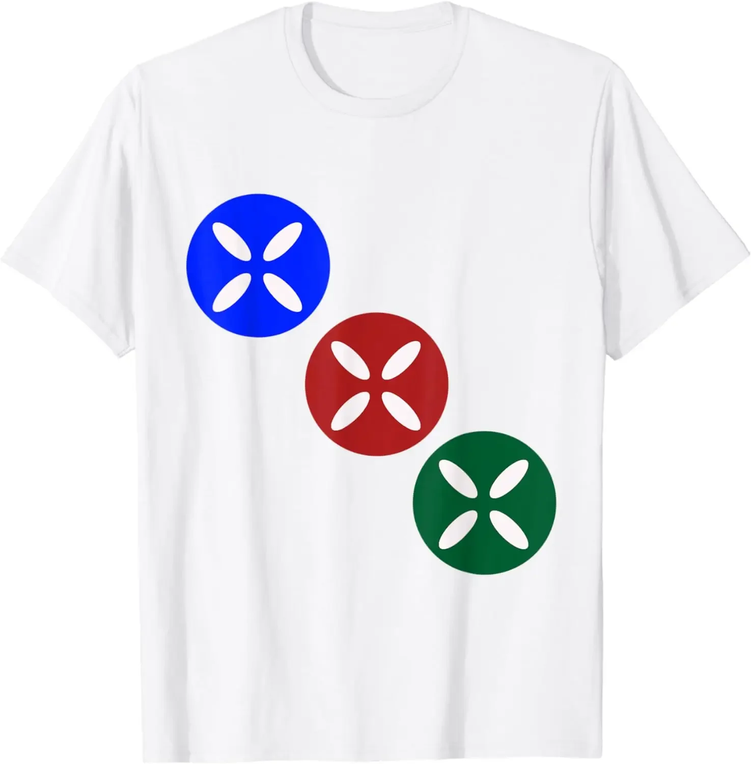 

Chinese Mahjong Mah Jong Game Blue Tiles Circle Dot Three T-Shirt Funny Gift Clothes Tops Shirts for Men Graphic T Shirts