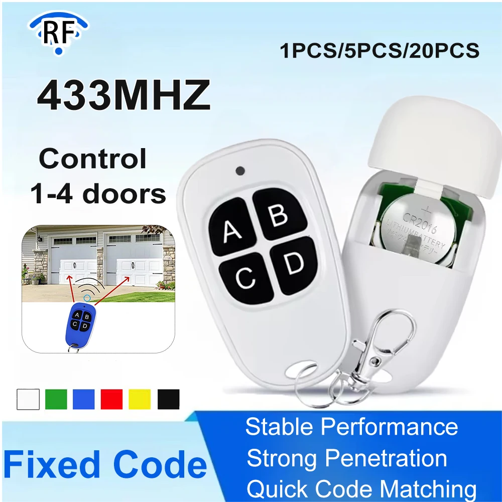 Portail Garage Door Opener Wireless Transmitter with 4Key — free download