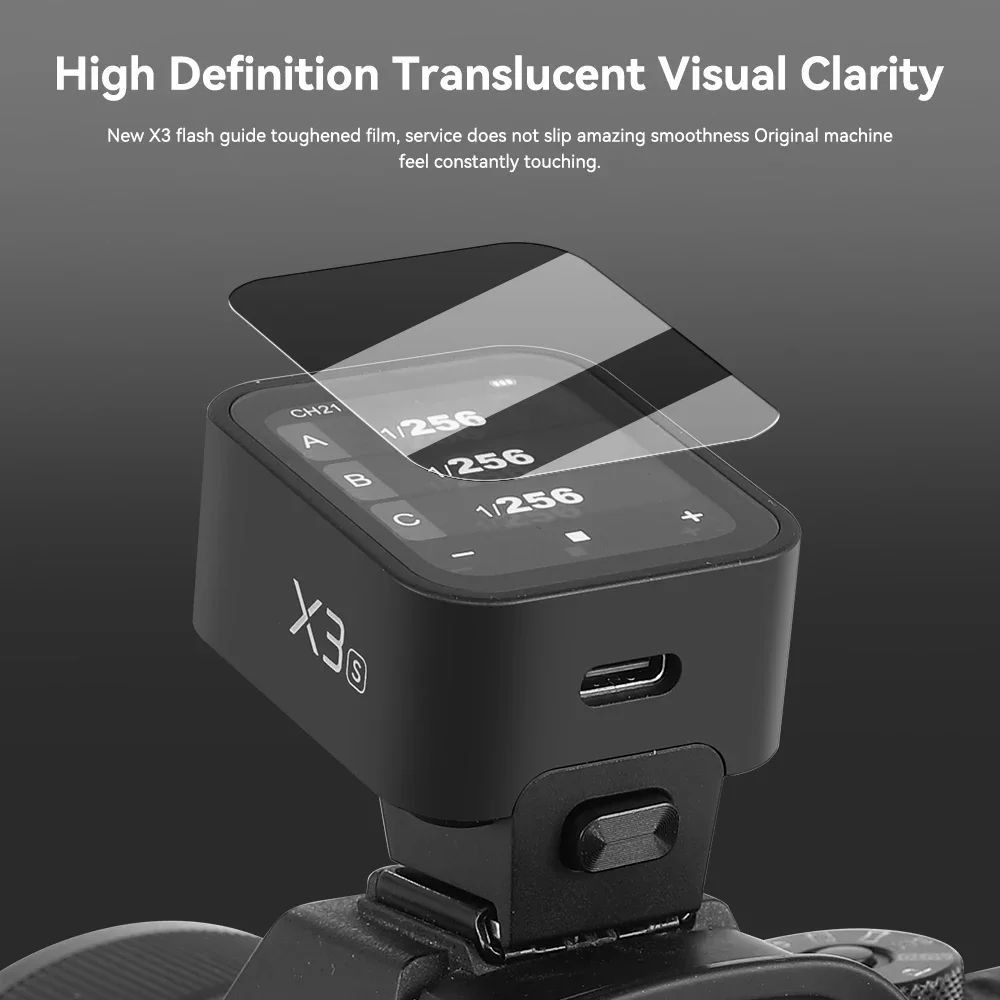 Tempered Film Glass Godox Tempered Film Glass for Godox X3 Xpro Trigger V1 V850III V860III TT685II V860II V850II TT600 V350 TT350 Camera Flash Light