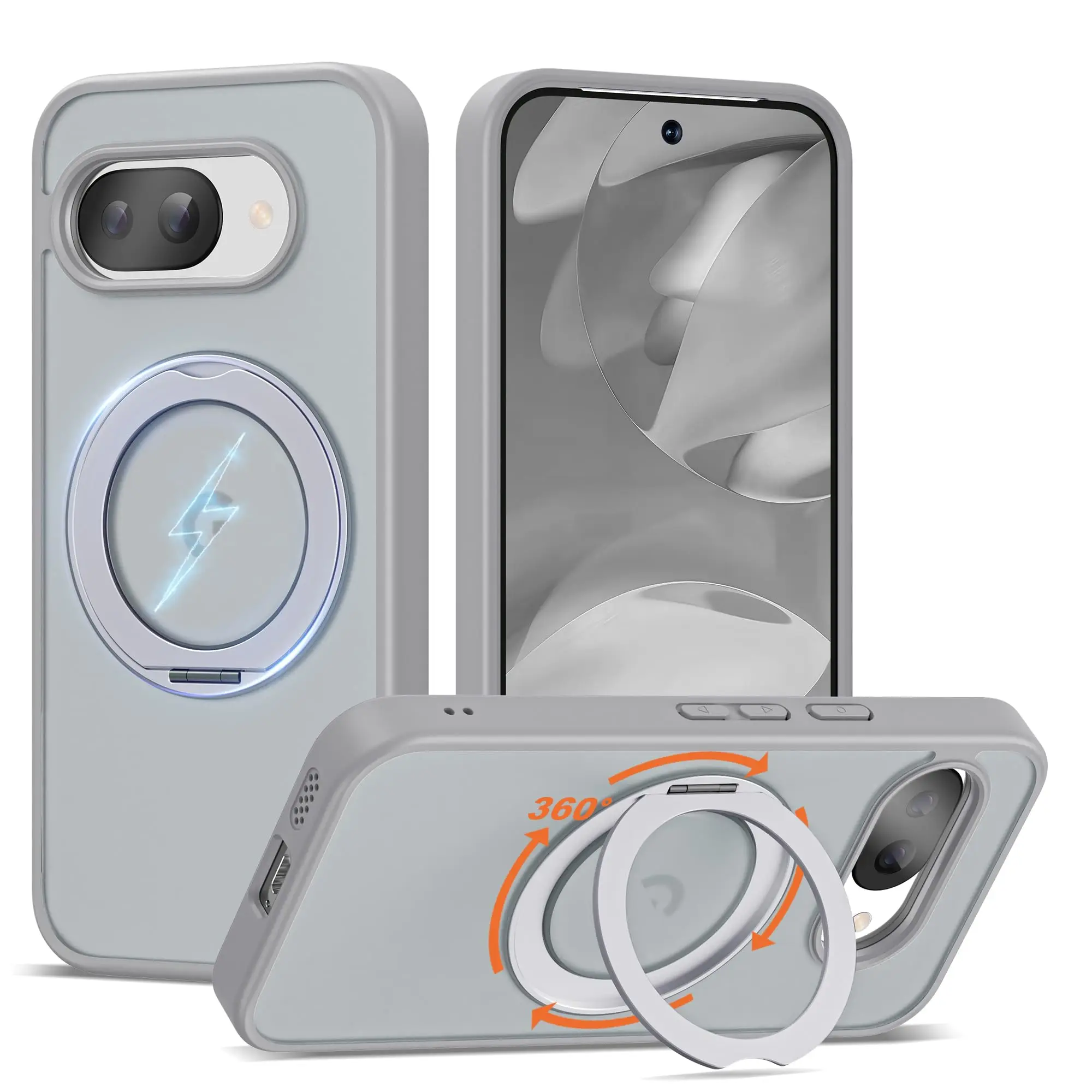 Magnetic Stand Holder for Shockproof Armor Matte Back Cover