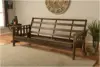 Tucson Full Size Futon Frame, Rustic Walnut 2