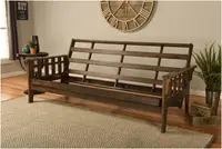 Tucson Full Size Futon Frame, Rustic Walnut 2
