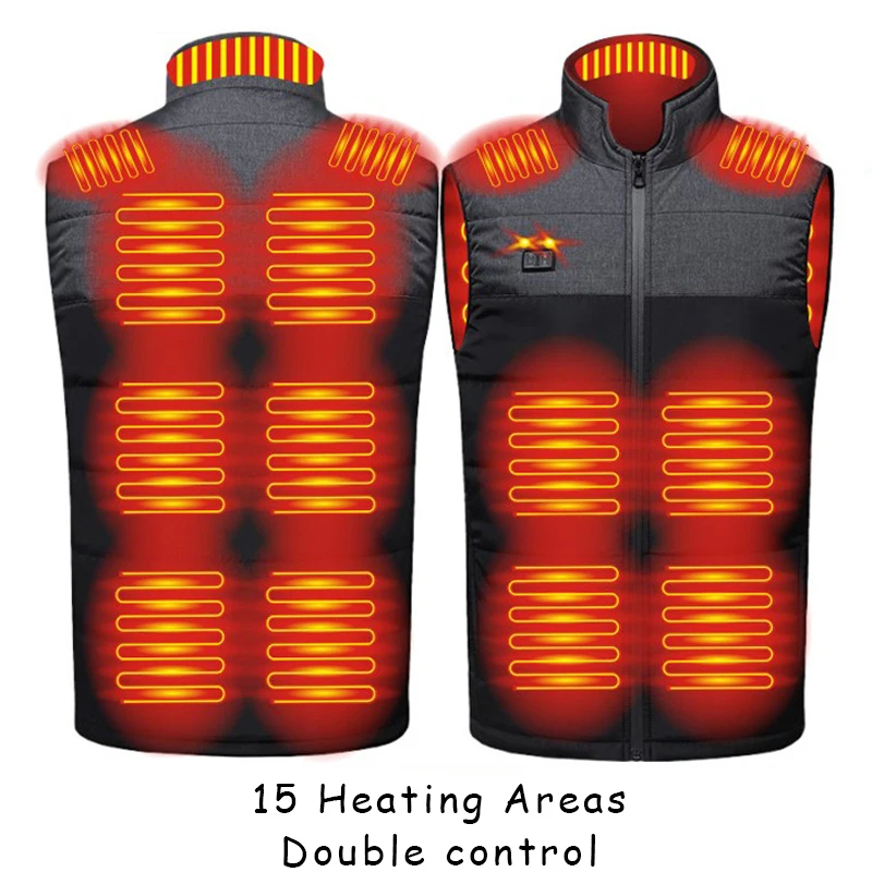 Veste chauffante femme 21 zones pour pêche hivernale - Vêtement thermique intelligent extérieur flexible