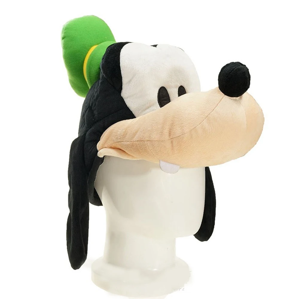 Disney Goofy-gorro felpa de algodón PP para niños, gorro de dibujos animados de Anime, lindo, cálido, regalo de Navidad, Otoño e - AliExpress