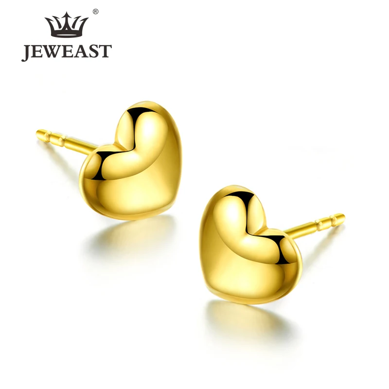 

Серьги из чистого золота 18 К, серьги из настоящего золота 750 пробы, красивые серьги с красивым сердцем, высококлассные модные классические изысканные украшения, лидер продаж, новинка 2023