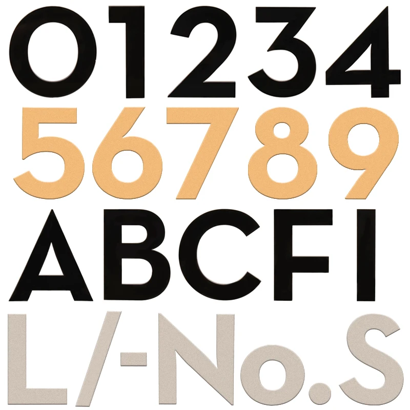 Acrylic Exterior House Number Outdoor 75mm 3 inch Self Adhesive Letters Apartment Door Numbers Mailbox Address Stickers #0-9 house numbers