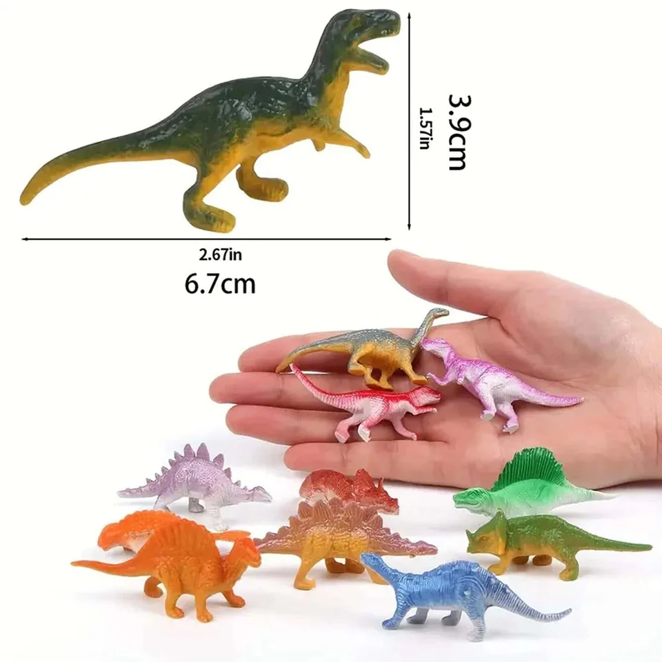 JOYSKY Mini Dinosaurier Figuren, 48 Stück Plastik Dino Figuren JOYSKY Mini Dinosaurier Figuren, 48 Stück Plastik Dino Figuren