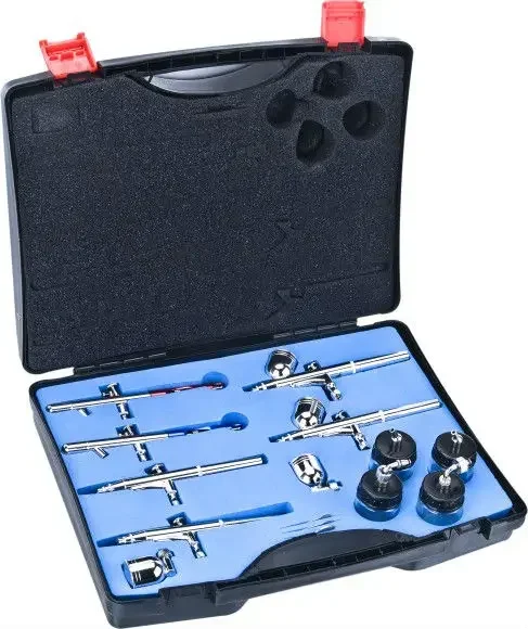 

HS-812 Temporary Airbrush Tattoo Kit With 6 Airbrushes