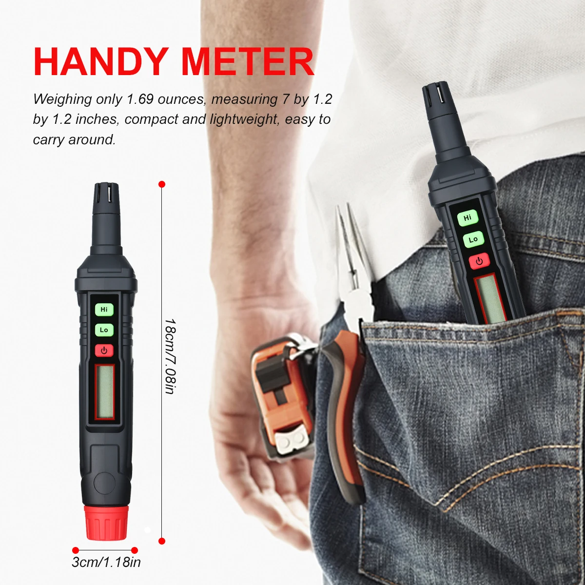 Gas Leak Detector HABOTEST Gas Leak Detector Alarm Combustible Gas Detector Natural Methane with Audible for All Types of Flammable Gases