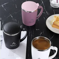 350ml Thermos Mug With Handle Lip Double Wall Stainless Steel Vacuum Flasks Milk Coffee Tea Insulated Cup Thermal Water Bottle 5