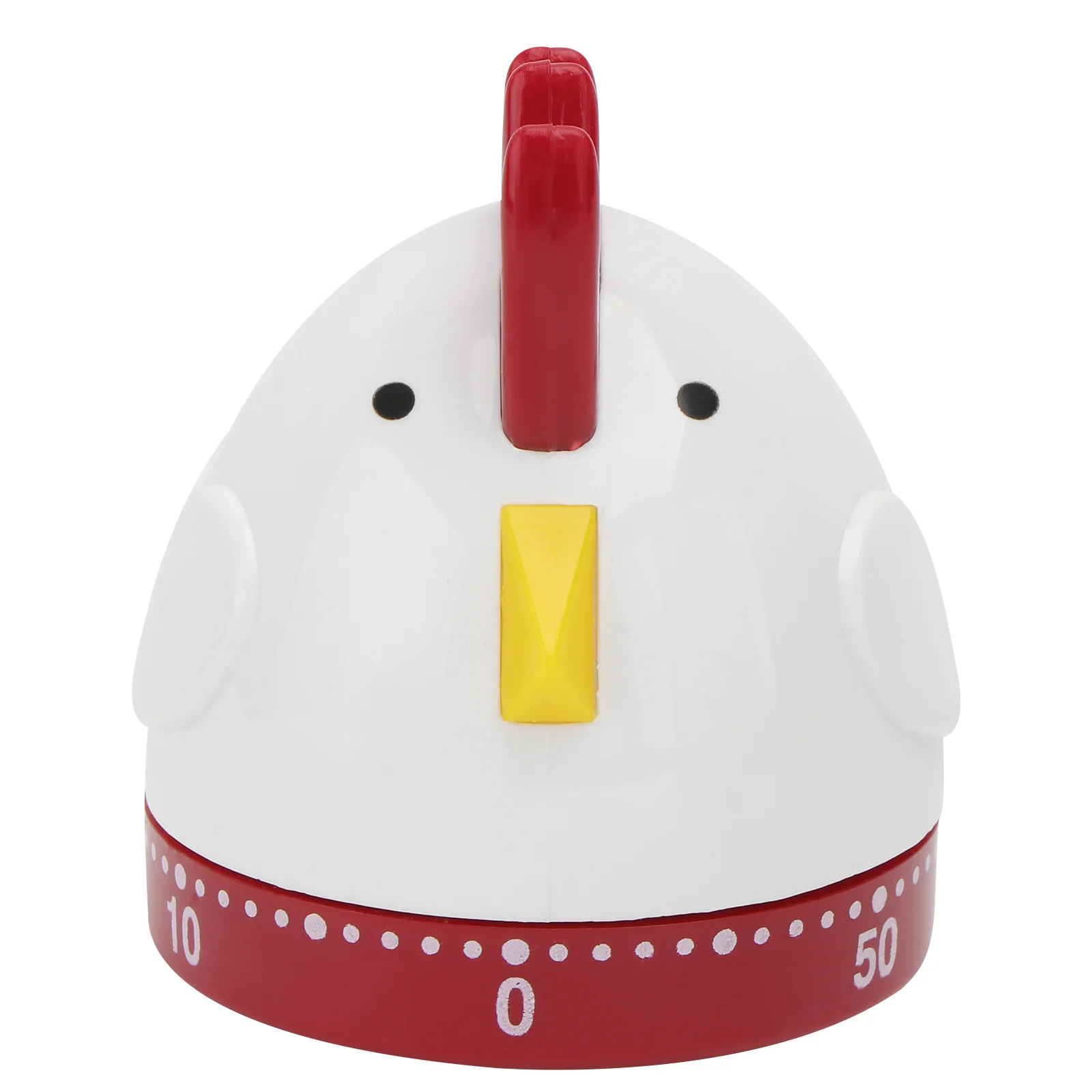 

Kids Alarm Clock Cock Timer Cartoon Rooster Manual Mechanical Kitchen White for Student Reminder Child