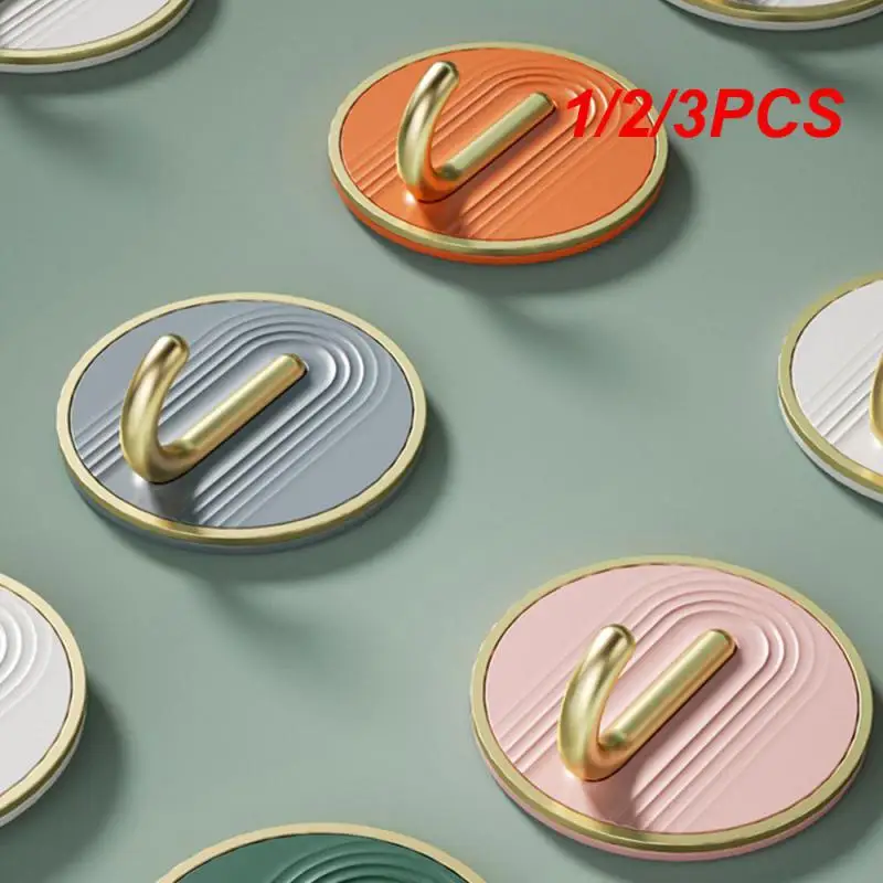 1/2/3PCS Hook Strong Load-bearing A Variety Of Colors Stable Good Load-bearing Performance Punch-free Sticky Hook