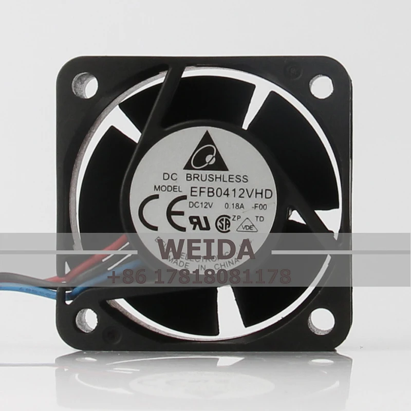 

EFB0412VHD Case Cooling Fan for DELTA DC12V 0.18A EC AC 40X40X20MM 4CM 4020 12CFM Twin-ball North-south Bridge Shaft Brushless