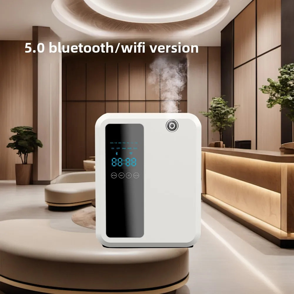 Diffuseur de parfum sans eau 500 ml avec contrôle par application Bluetooth/Wi-Fi pour la maison, le bureau ou l'hôtel (12 V)._voghion.com