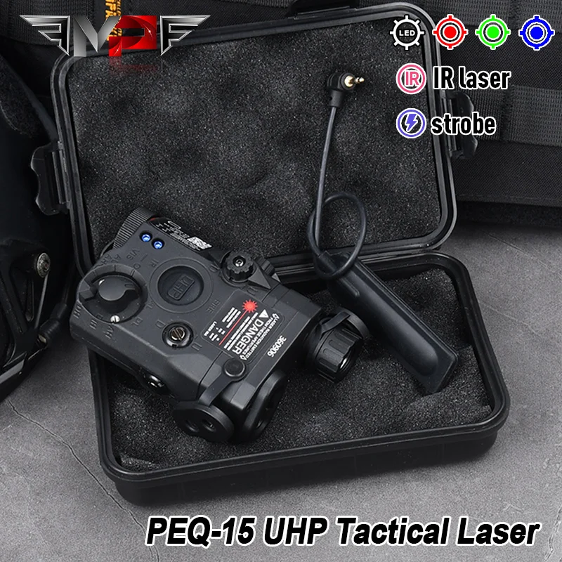 

Tactical Airsoft UHP AN PEQ-15 LA5C Red Dot Green Blue IR Fill Light Indicator Laser For 20MM Rail Weapon Scout Hunting LED Lamp