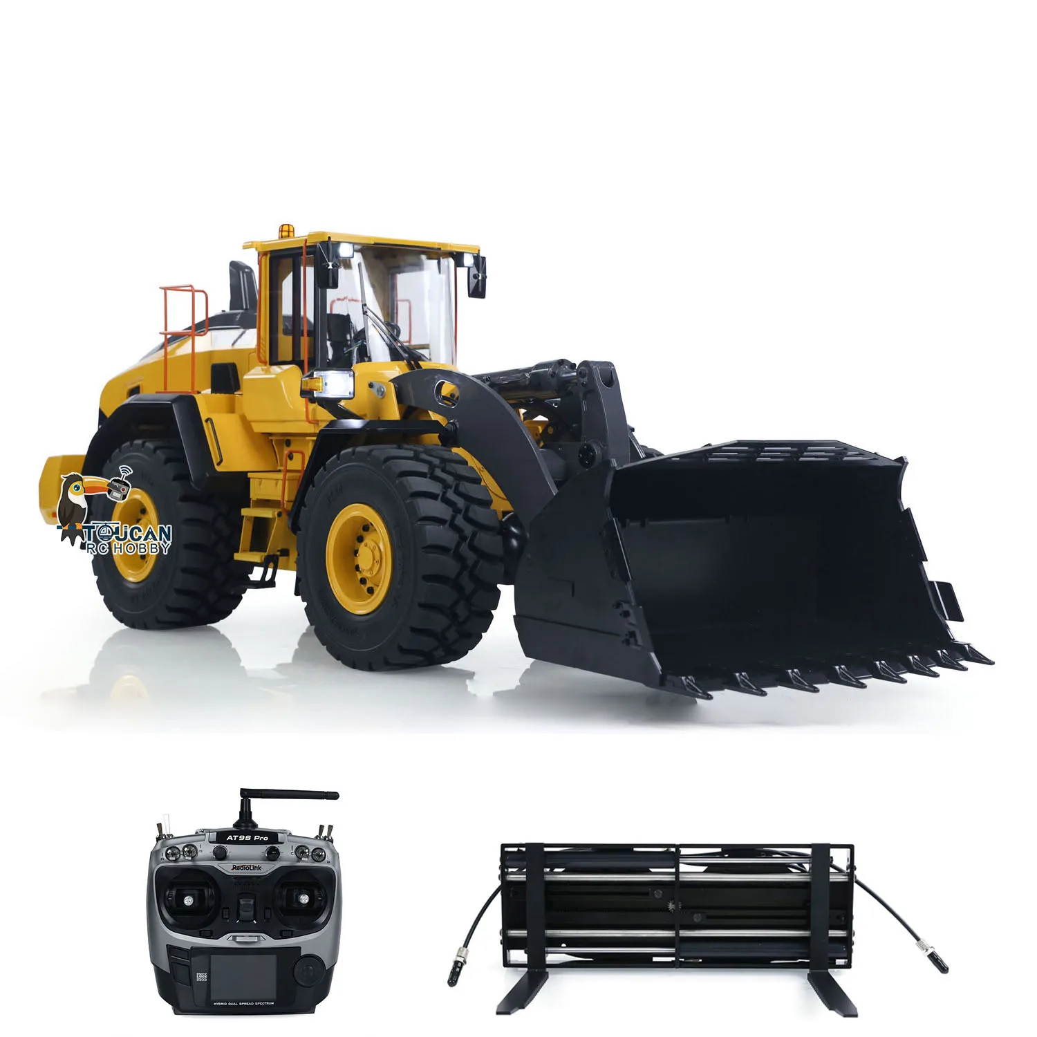 Toy Metal 1/14 E260L Hydraulic RC Loader Radio Control Machine Car Battery Painted Finished Truck Mover Vehicle Car for Boys 3