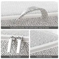 Non-woven Quilt Storage Bag with Lids Zipper Foldable Clothes Quilt Bins Container Large Capacity Dust-proof Bag Organize 2