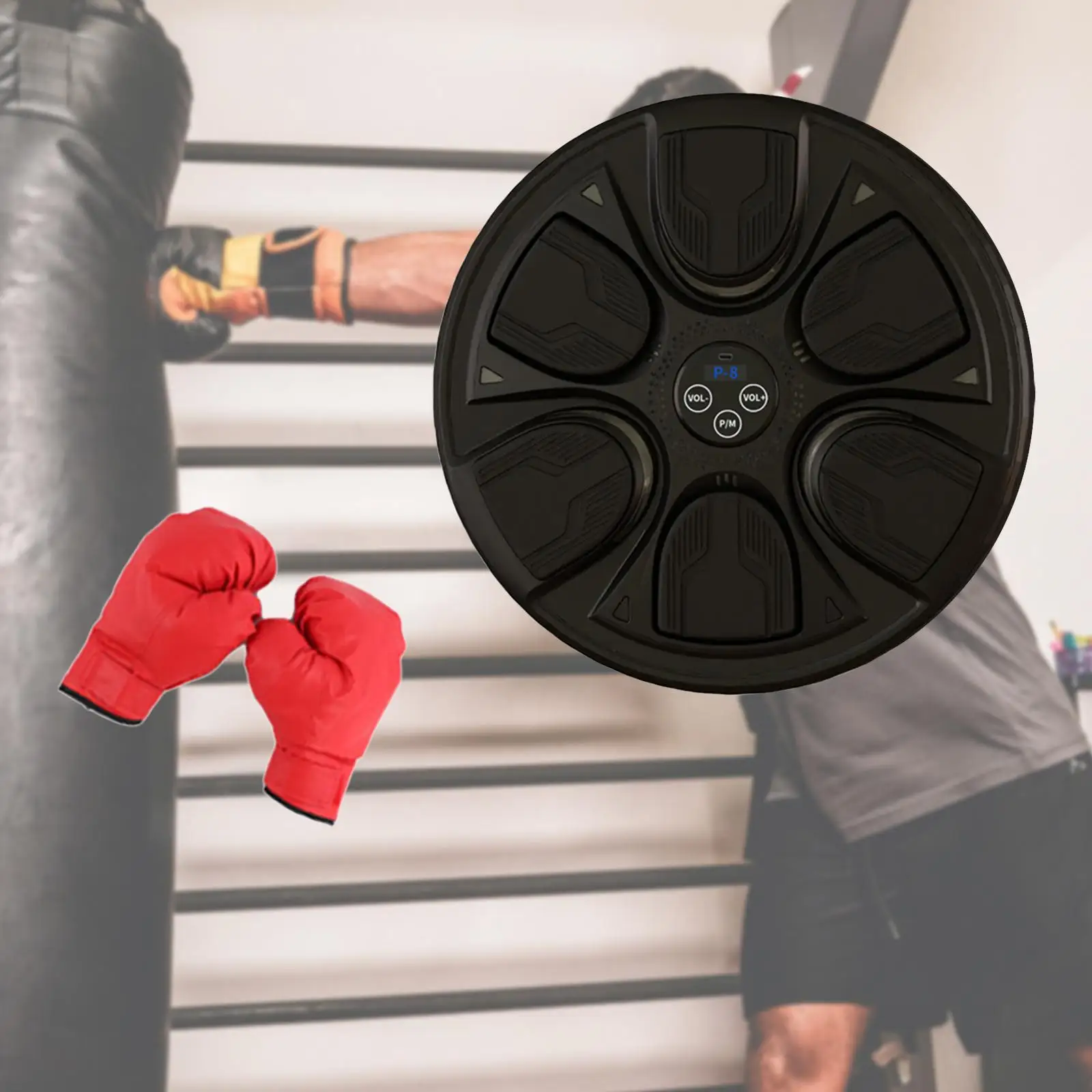 Music Boxing Training Machine Wall Mounted for Adults Rhythm Wall Target Music Boxing Pads for Fitness Gym Mma Karate Muay Thai