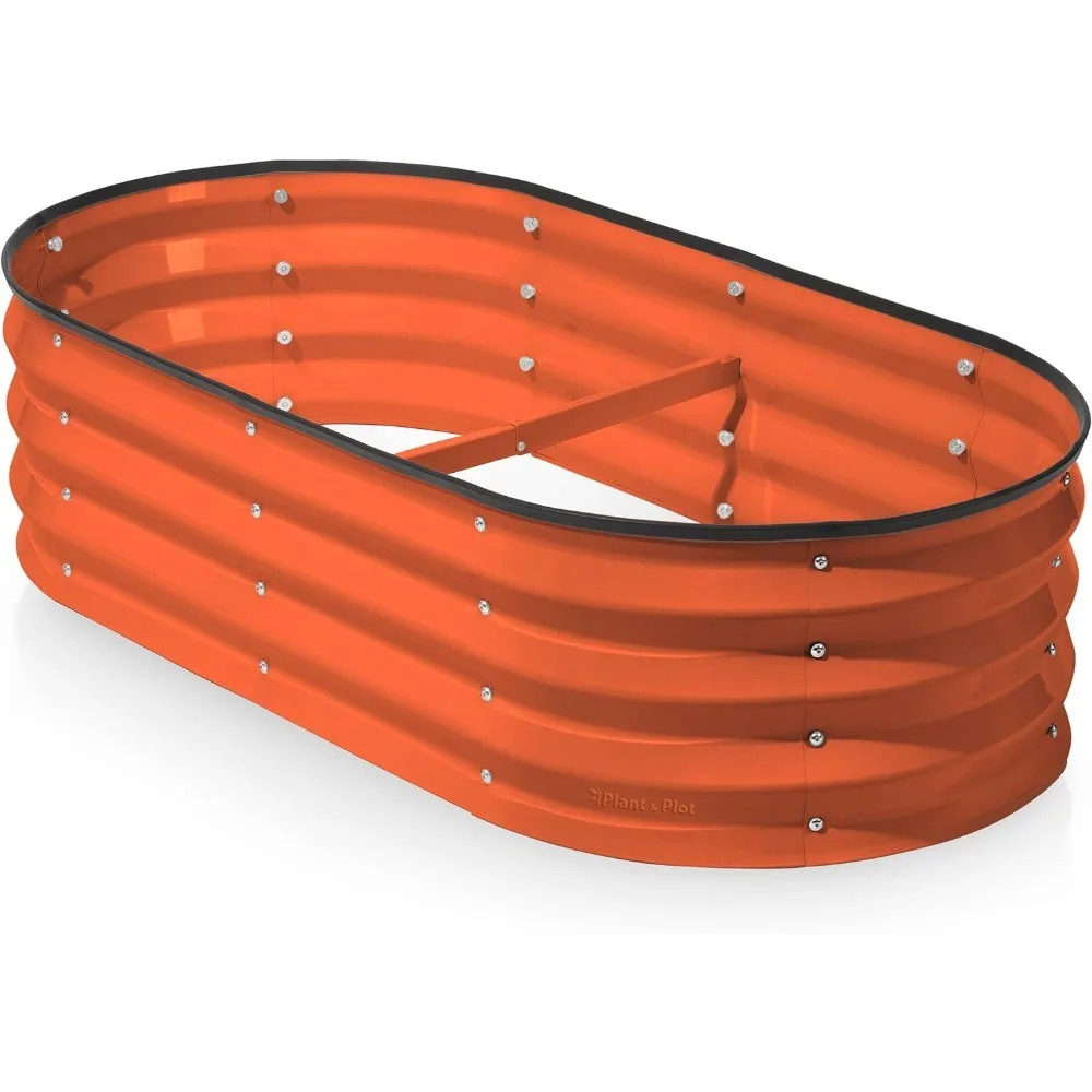 

Galvanized Raised Garden Beds Outdoor // 4×2×1 ft Planter Raised Beds for Gardening, Vegetables, Flowers // Large Metal Garden B