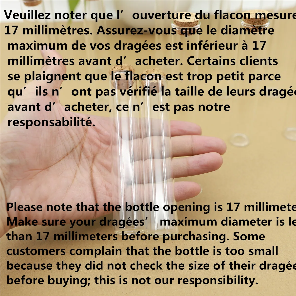 Marriage Glass Tube 52 pcs/lot Glass Bottle Cork Stopper Glass Jars Mini Wedding Bottle Container Small DIY Vials 5