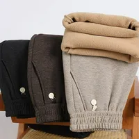 2025 New Warm Pants Women's Velvet Straight Tube Winter Sled Korean Version Plus Size Loose Casual Pants Slim Fit Straight Tube