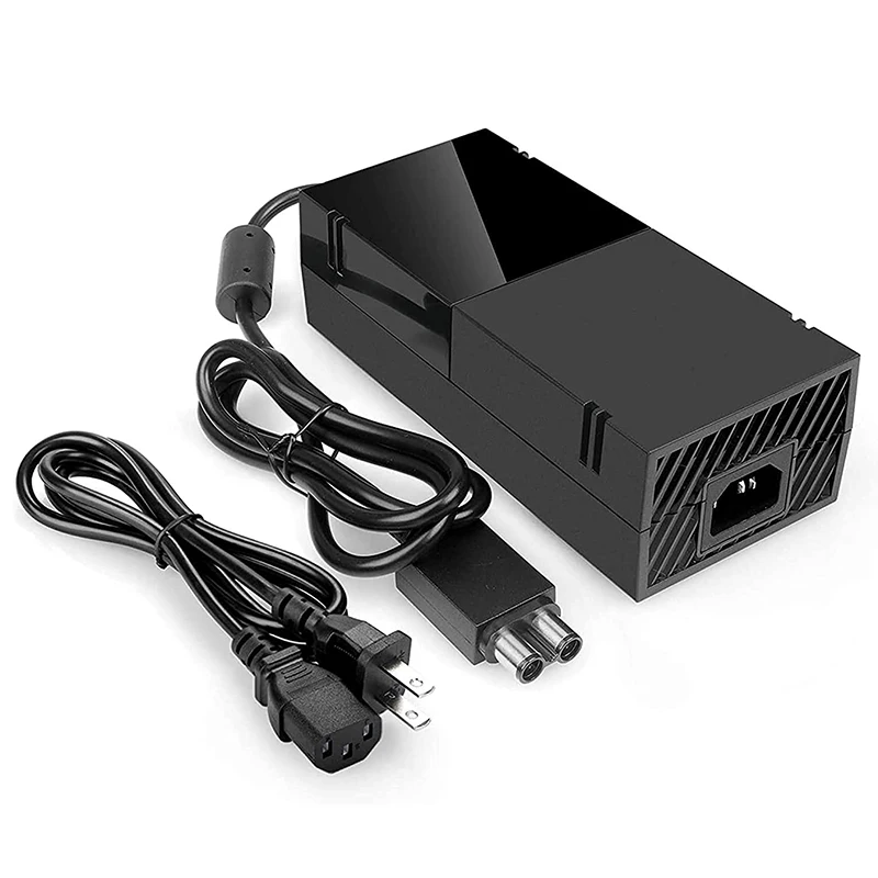 Per Xbox One Power Supply Brick Con Cavo Di Alimentazione, Alimentatore Ac Adapter Sostituzione Us Plug