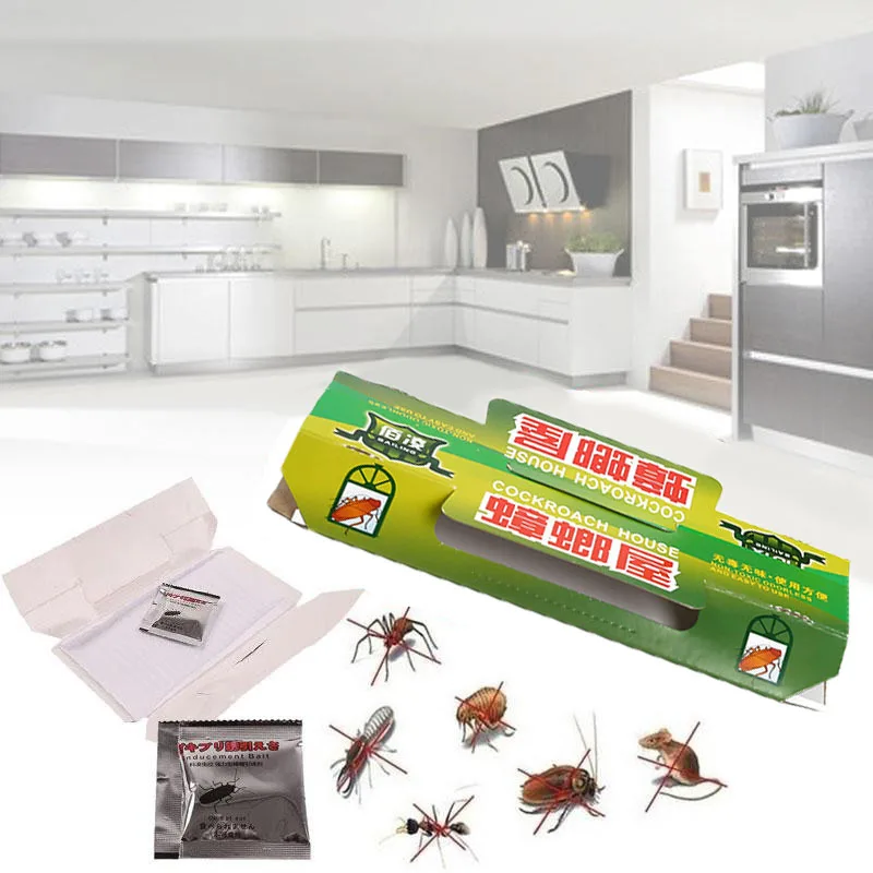 Trappola Per Scarafaggi Pitfall House Killer Bug Insect Net Bait Catch Glue Home Pest Control Scarafaggio Black Beetle Blackbeetle Room