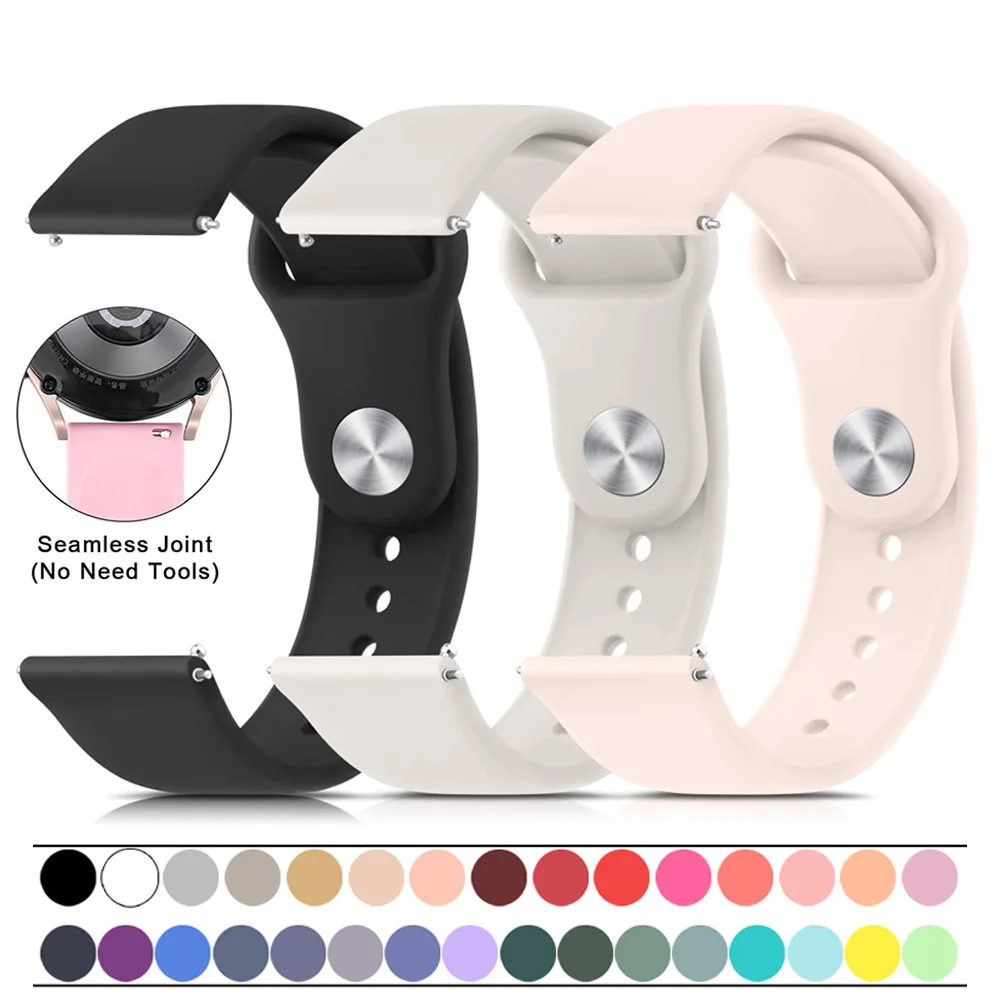 Universal 22mm Silicone Sport Watch Strap - Durable and Stylish Replacement Band