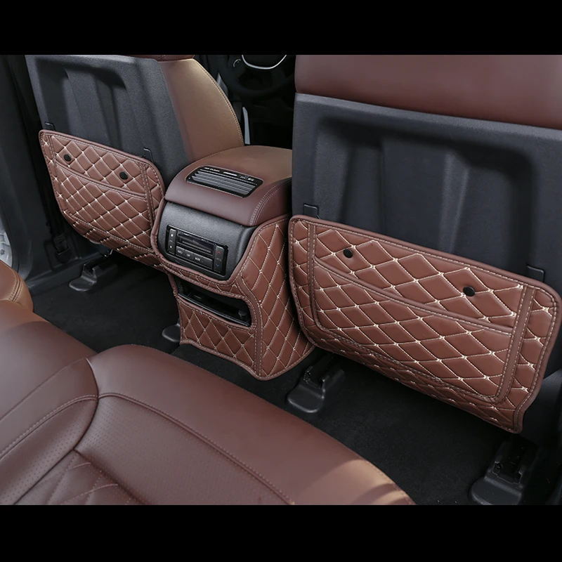 

Car Anti Child Kick Pad Interior Seat Back Back Seat Protective Pad Leather Cover Padding Waterproof For Haval H9 2015-2021 2022
