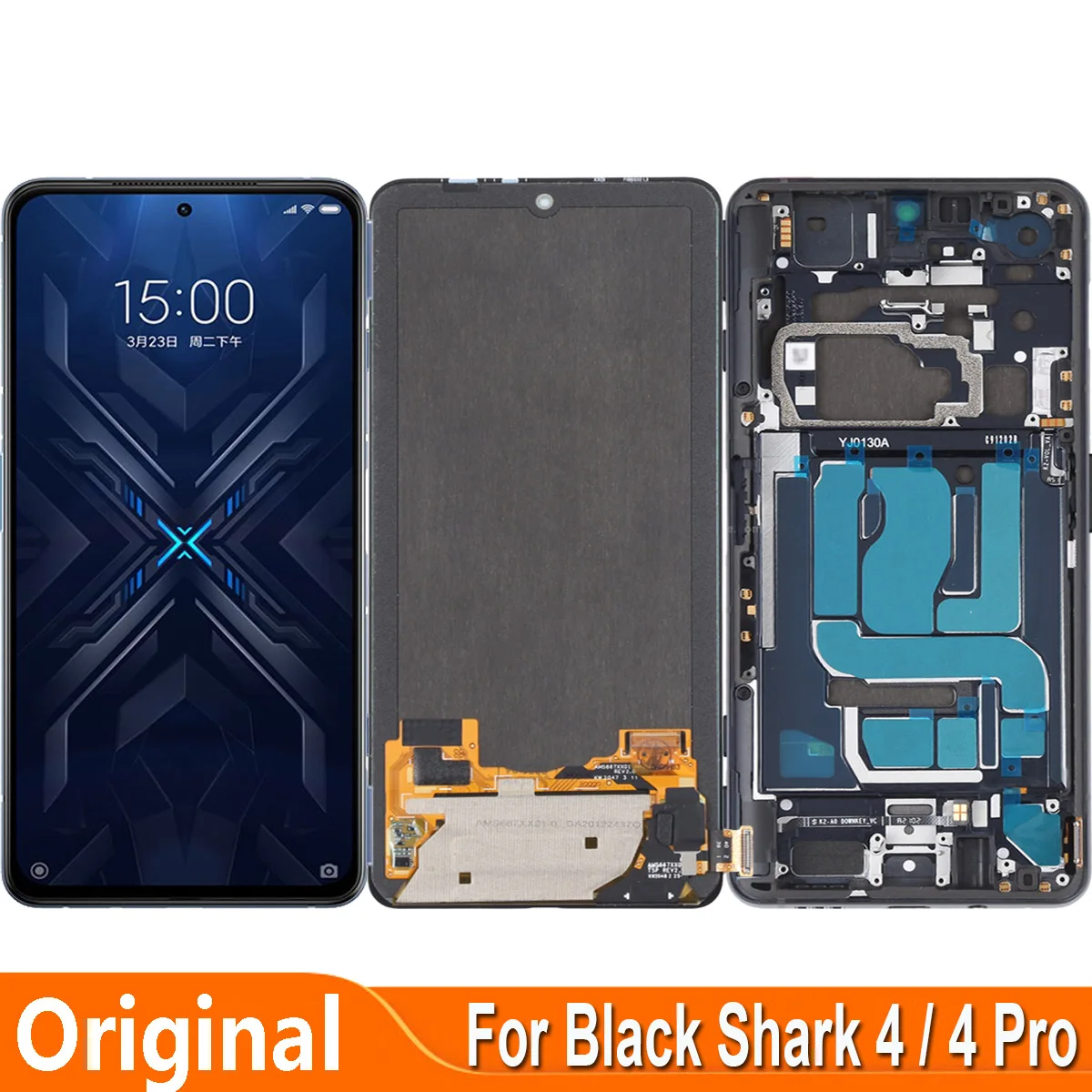 Montagem do Digitalizador da Tela Táctil Lcd Exibição para Xiaomi Black Shark Pro Shark Prs-h0 Shark Prs-a0 Shark Ksr-a0