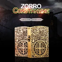 1:1 Limited Edition ZORRO Oversized Kerosene Lighter Metal Personality Constantine Creative Heavy Armor Oversized Lighter Gift 1