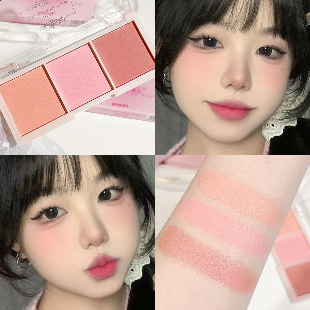 Blush Plate Three-color Matte Natural Makeup