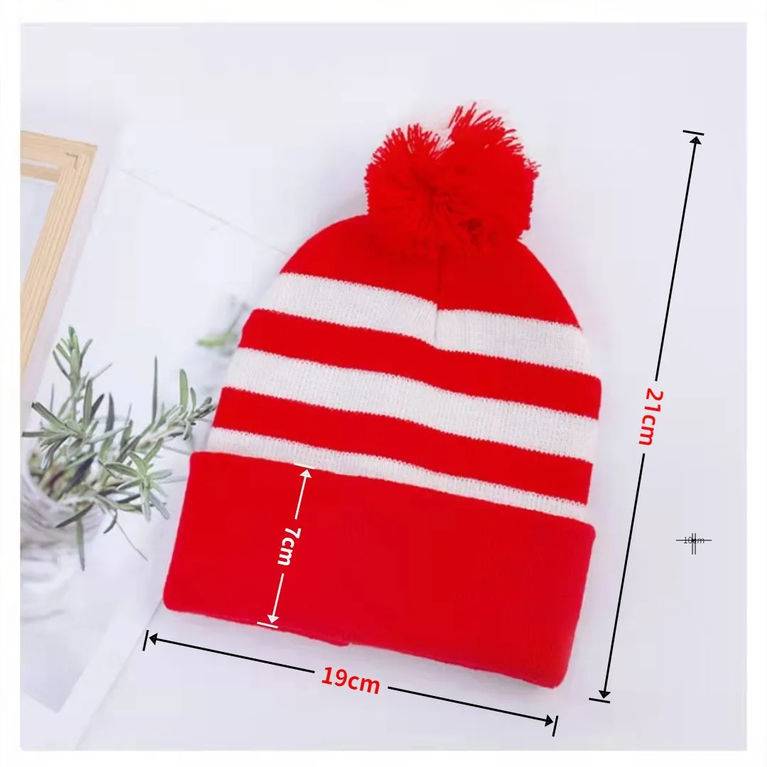 Knit Beanie Hat with Pompoms Nerd No Lenses Glasses Winter Autumn Halloween Costume for Men and Women Anime hat caps Knitted beanie hat,Cosplay hat