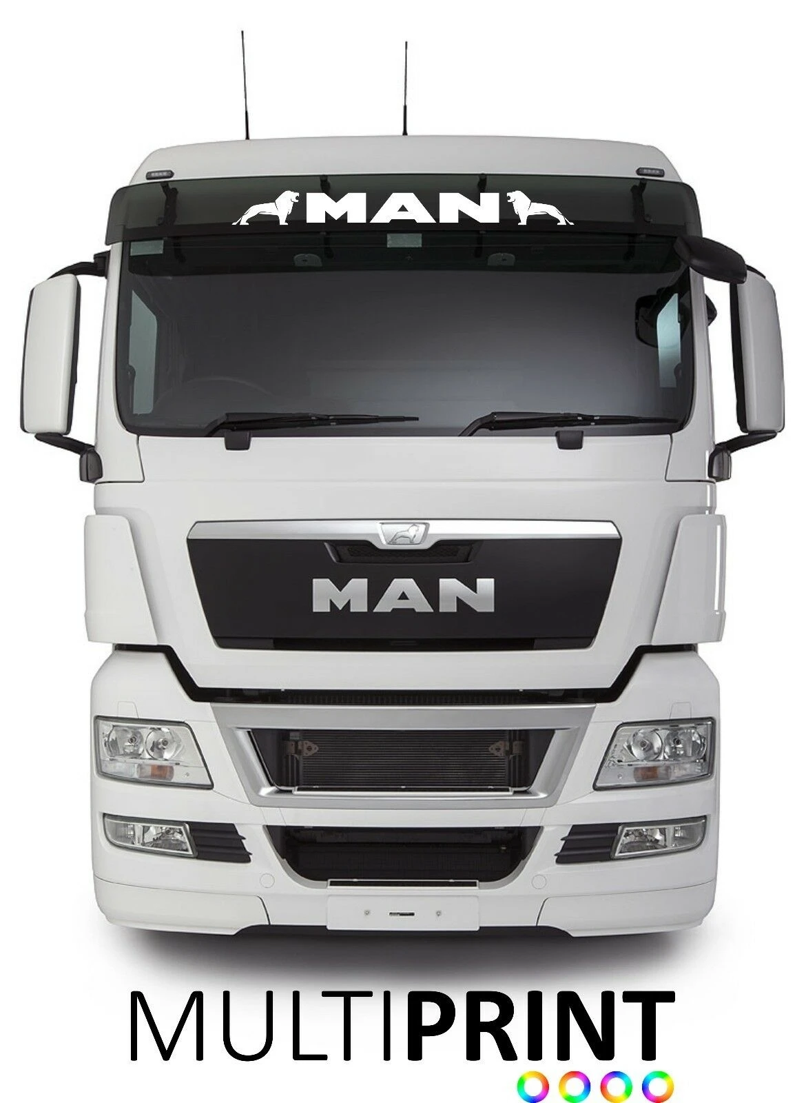 

For MAN Lorry Truck Wind Screen Sticker Glass CAB Window SUN VISOR LOR5