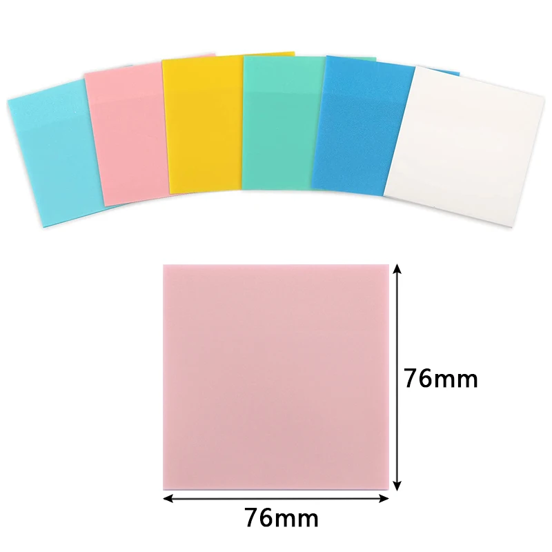 Creative Transparent PET Sticky Notes - 50 Sheets - Planner & Stationery Supplies