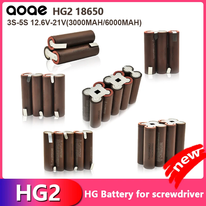 

Screwdriver welding battery pack, 18650 battery pack, tool battery replacement, 6000mAh, 20amps, 12,6V-21V, 100% brand new