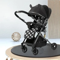 Poussette pour bébé ultra-légère bidirectionnelle, peut s'asseoir ou s'allonger, facile à plier avec un bouton, poussette parapluie pour nouveau-né à vue élevée 6