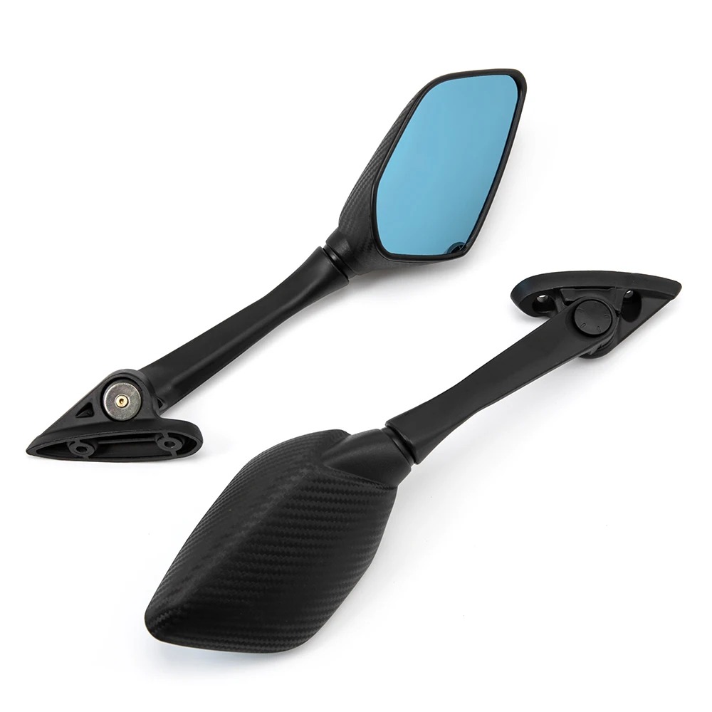 Specchietti Retrovisori Moto In Fibra Di Carbonio: 2 Pezzi Regolabili - Foto 7