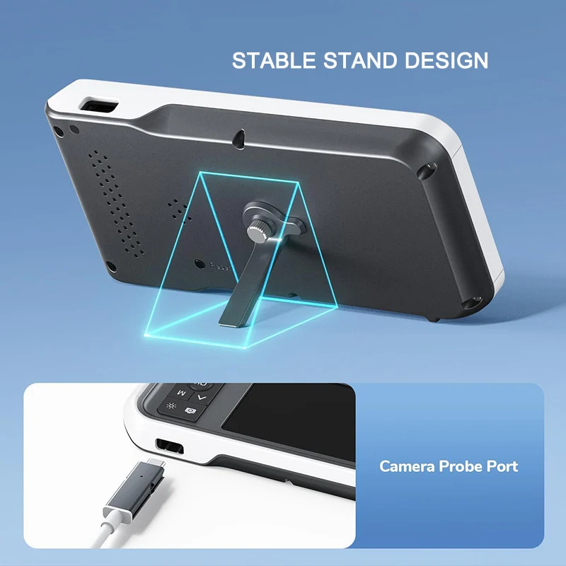 4.5 Inch IPS Color Screen Digital Otoscope 1.0MP 1080P HD 3.9mm Lens Ear Inspection Camera 6 LEDs IP67 6