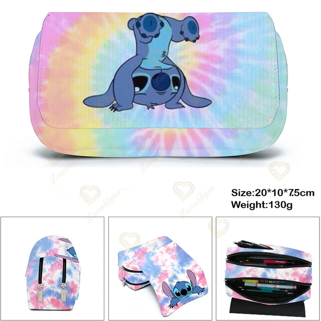 Anime Disney Stitch Large Capacity Portable Pencil Case Cartoon Waterproof  Students Stationery Pencil Pouch School Supplies - AliExpress