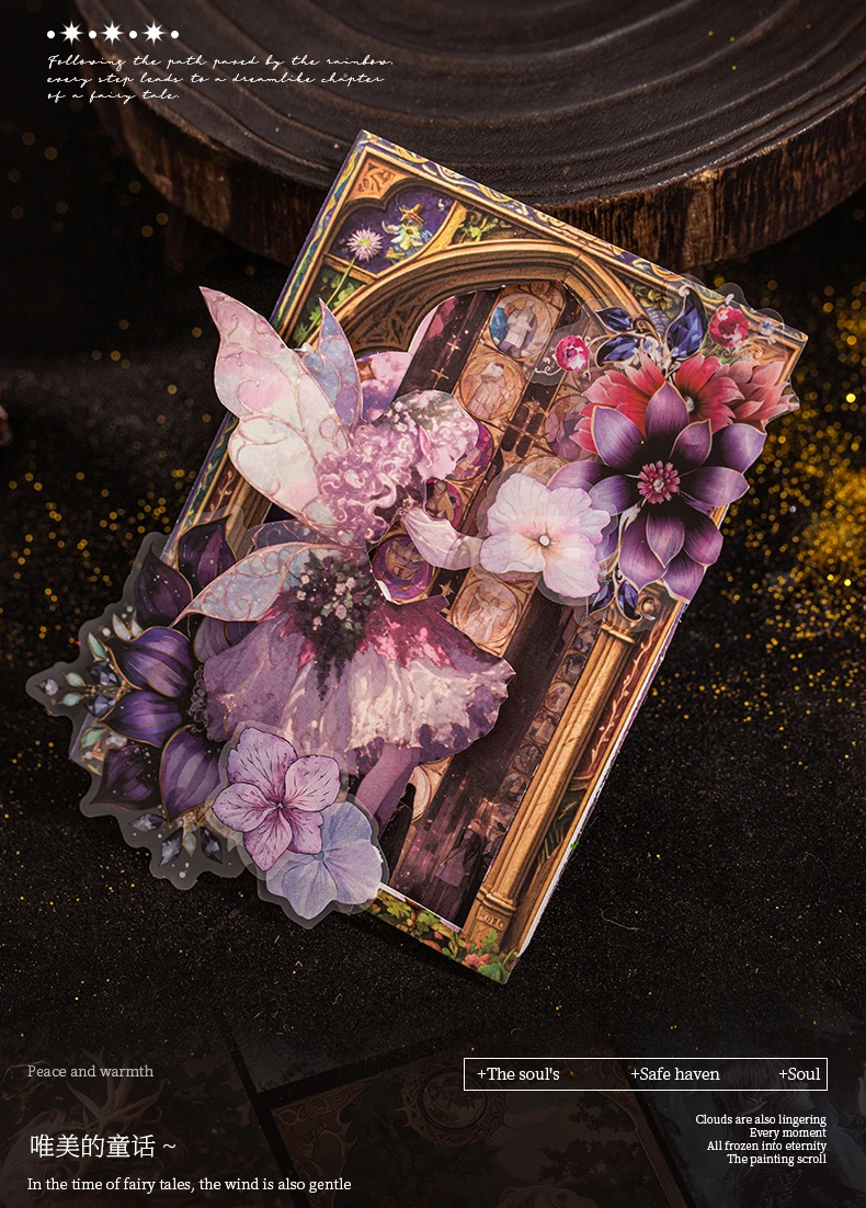 Journal GO 50 Stück Living in A Fairy Tale Vintage Princess Collage Scrapbooking Material Papier Kreatives Junk Journal Papier – Detail 4