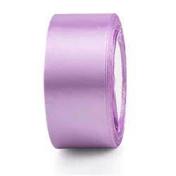 Elegant Red Satin Ribbon for Gift Packaging and Crafting (Pink Purple)