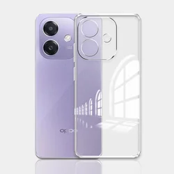 Fashionable Clear Soft Silicone Shockproof Phone Case Cover Coque for OPPO A3 5G (Clear)
